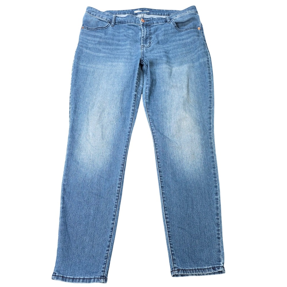 Old Navy Super Skinny Mid-Rise Jeans Women's Size 16‎ Blue Medium Wash Denim
